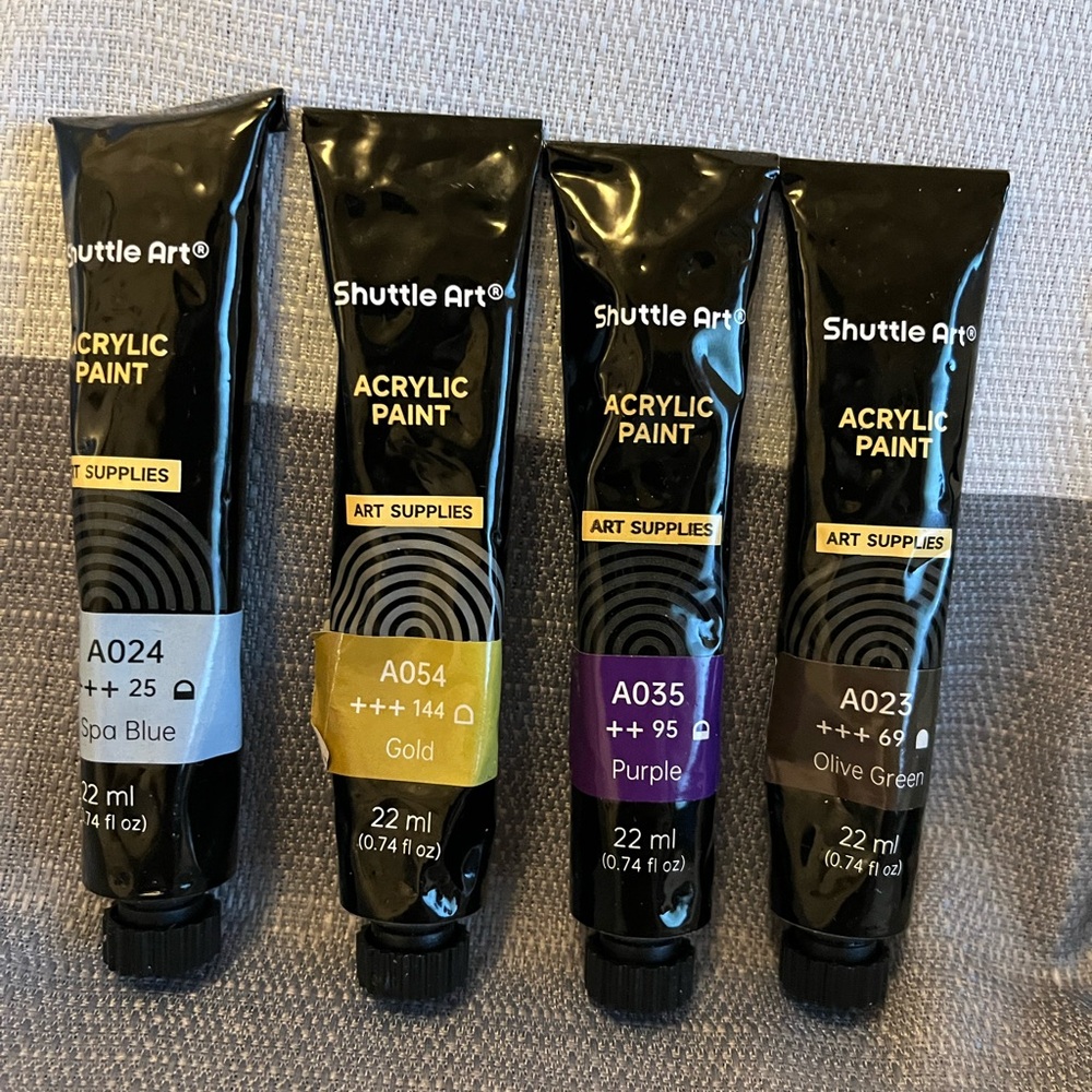 Acrylic Paint Set - set of 9 .74 oz new